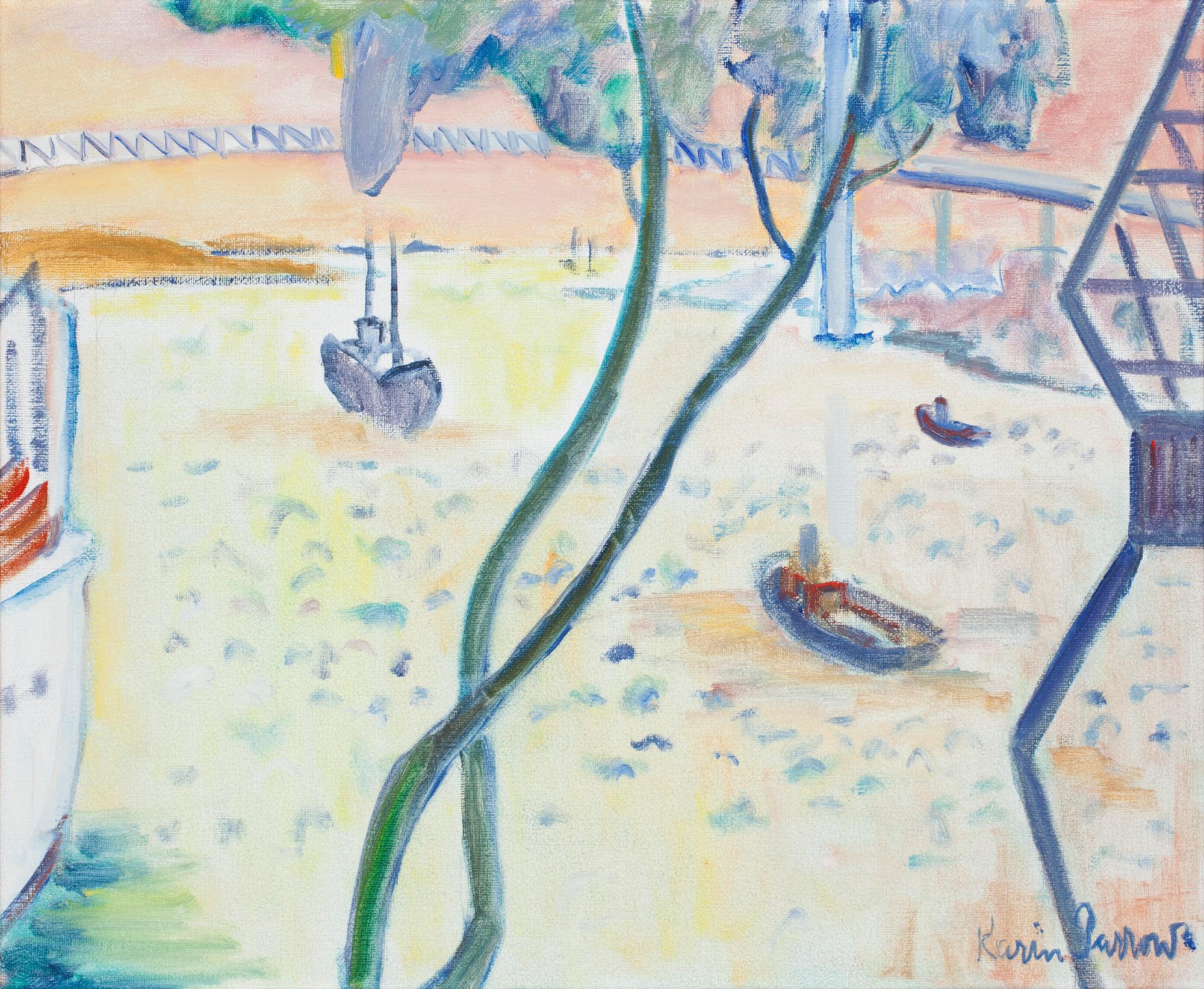 Karin Parrow, "Göteborgs hamninlopp" (Gothenburg harbor).