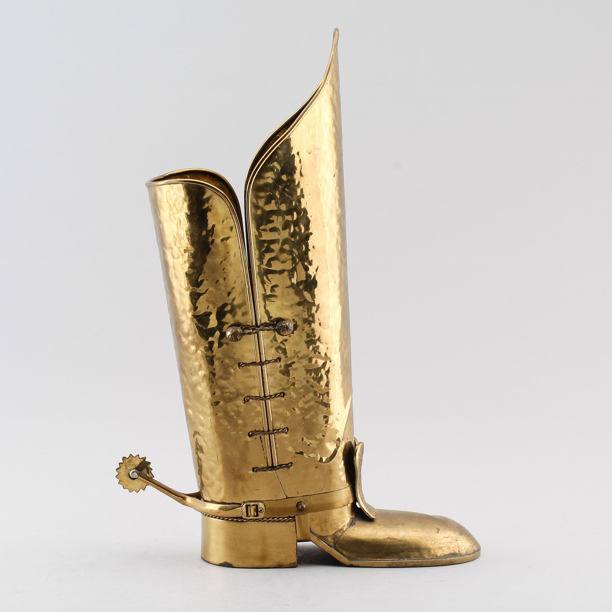 PARAPLYSTÄLL, mässing, 1900-tal.