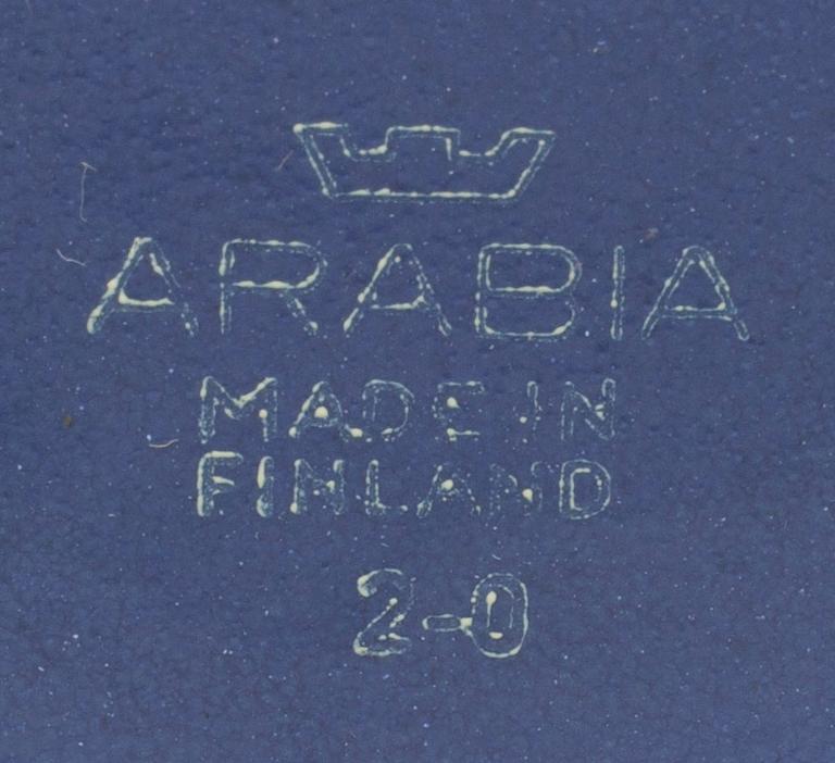 MATSERVIS, 19 delar, "Kilta", Arabia, 1900-talets mitt.