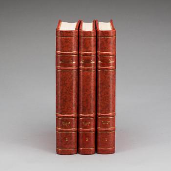 BÖCKER, 3 delar. "Officell berättelse öfver Baltiska Utställningen i Malmö 1914".