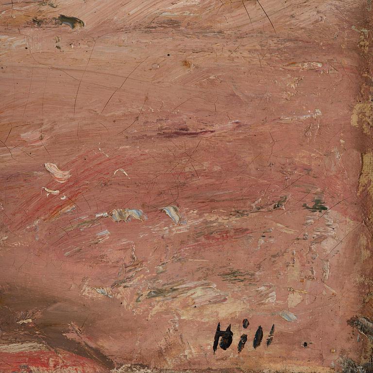 Carl Fredrik Hill, "Jordkällare med figur, Luc-sur-Mer".