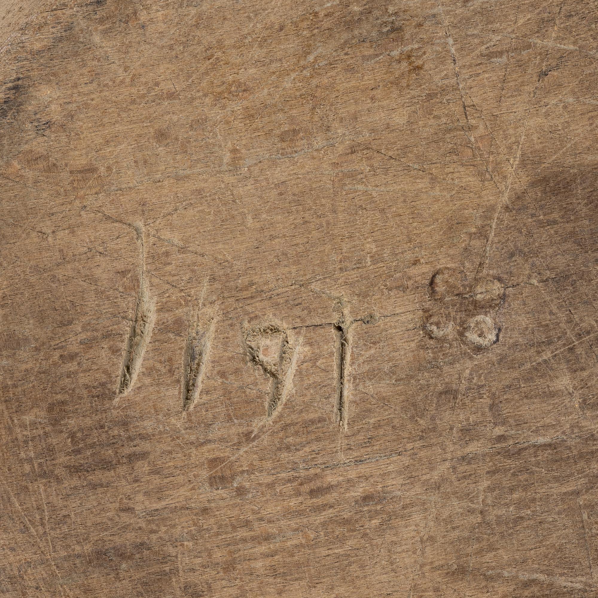 Eight folk art plates and dishes, 19th century.