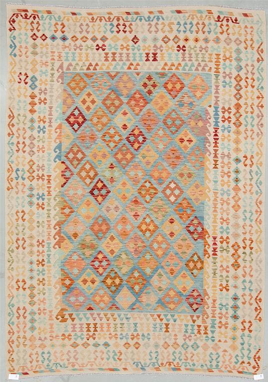 MATTA, Kelim Uzbek med växtfärger. Ca 344x245 cm.