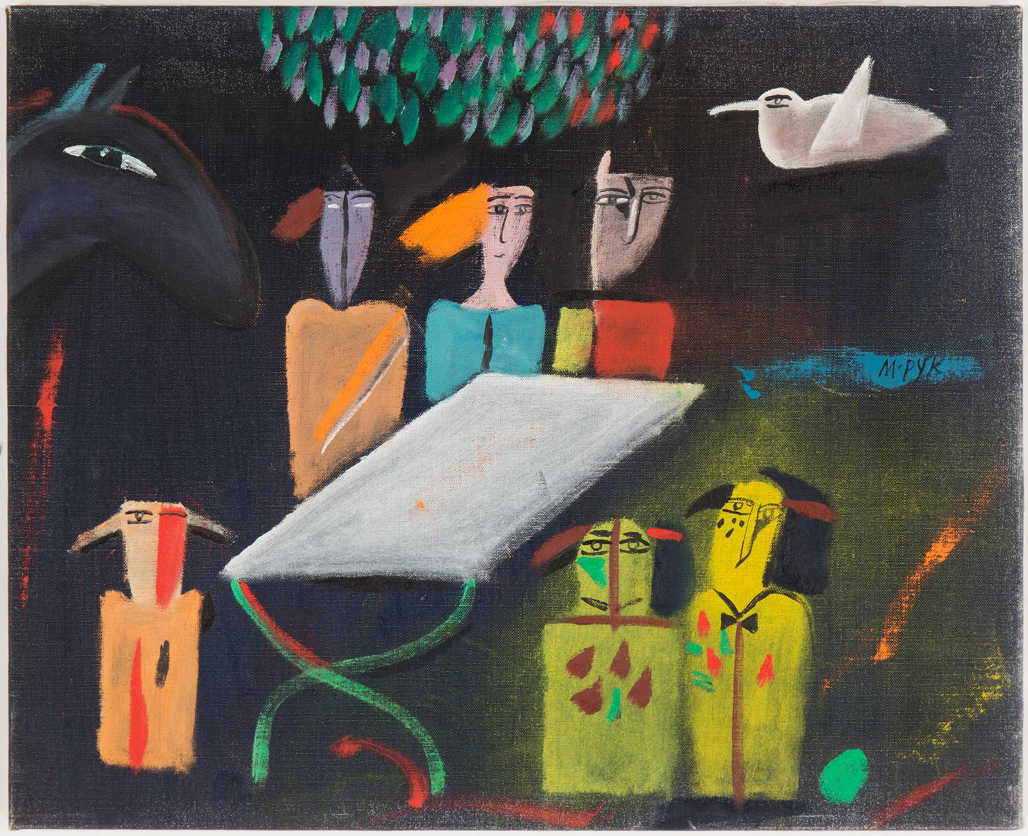 MADELEINE PYK, olja på duk, signerad.