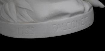 SKULPTURER, 2 st, parian, Gustafsberg 1920-tal.