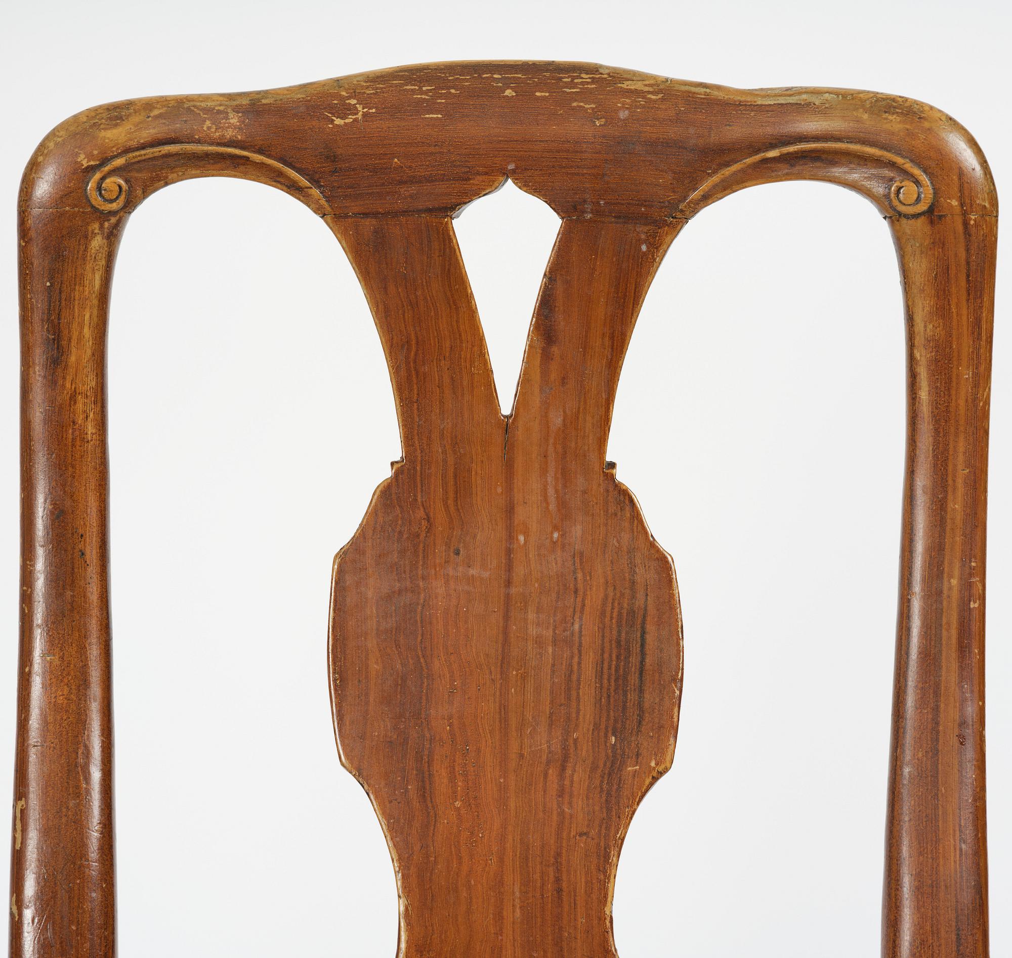 Stolar, ett par, Stockholmsarbeten, 1700-talets mitt, Senbarock.