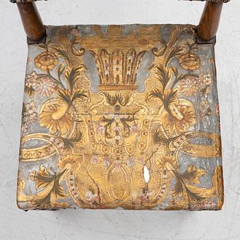 Chairs, a pair, Baroque style, circa 1900.