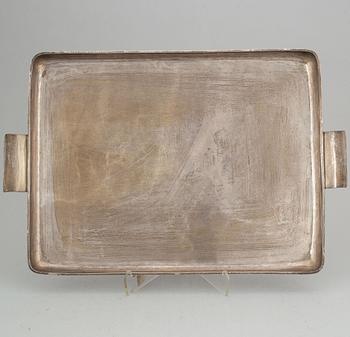 A sterling silver tray, Mexico.