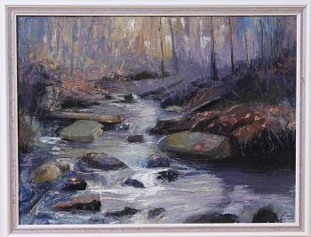 OKÄND KONSTNÄR, olja på duk, 2 st, sign "Lloyd".