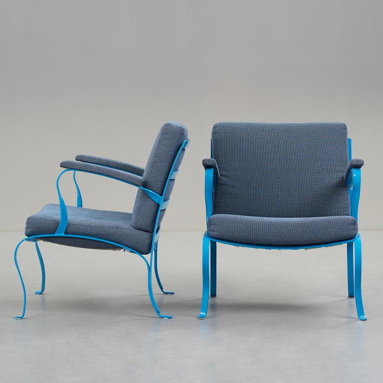 JOHN KANDELL, a pair of easy chairs for Källemo, Sweden 2005.