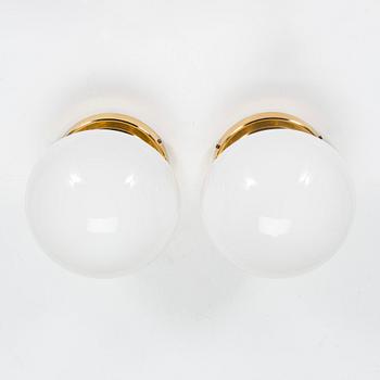 Klaus Michalik, vägg- / taklampor, ett par, "Bau" modell 971-504/H, Stockmann Orno 1960-tal.