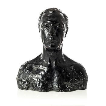 Gudmar Olovson, sculpture. Signed. Numbered. Foundry mark. Bronze, height 49 cm, length 42 cm.