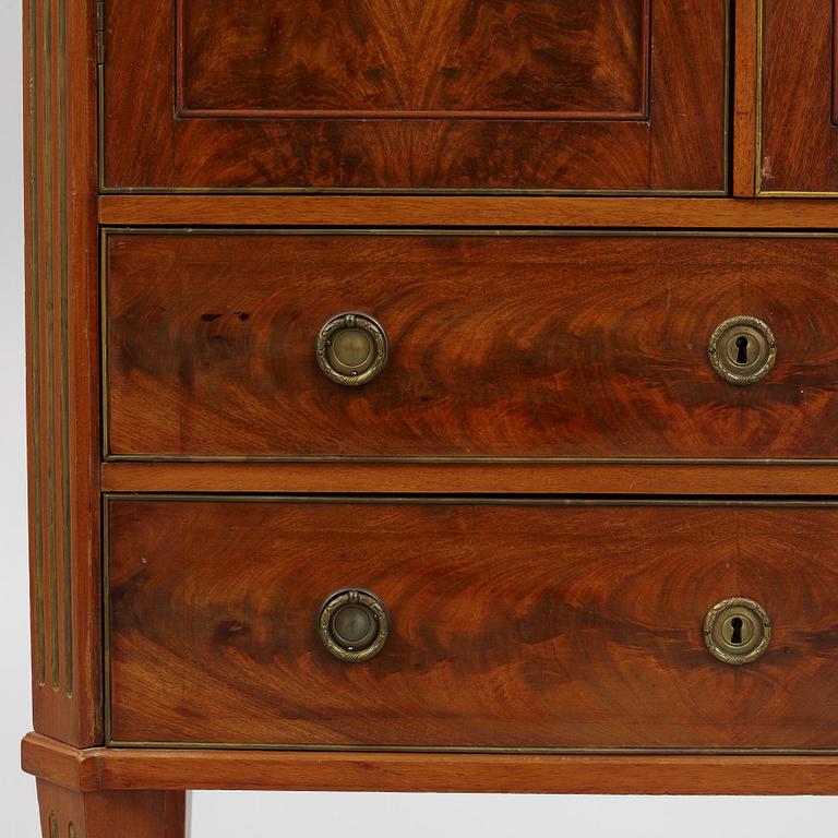 A Gustavian Style Cabinet, circa 1900.