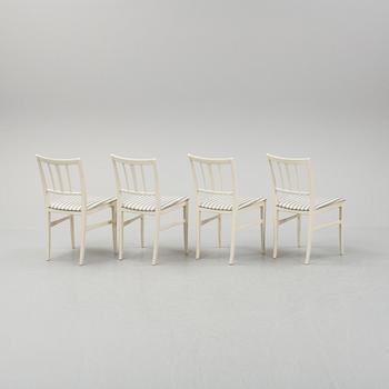 Carl Malmsten, A dinnertable and four chairs, "Talavid", by Carl Malmsten, Waggeryds Möbelfabrik AB, second half of the.