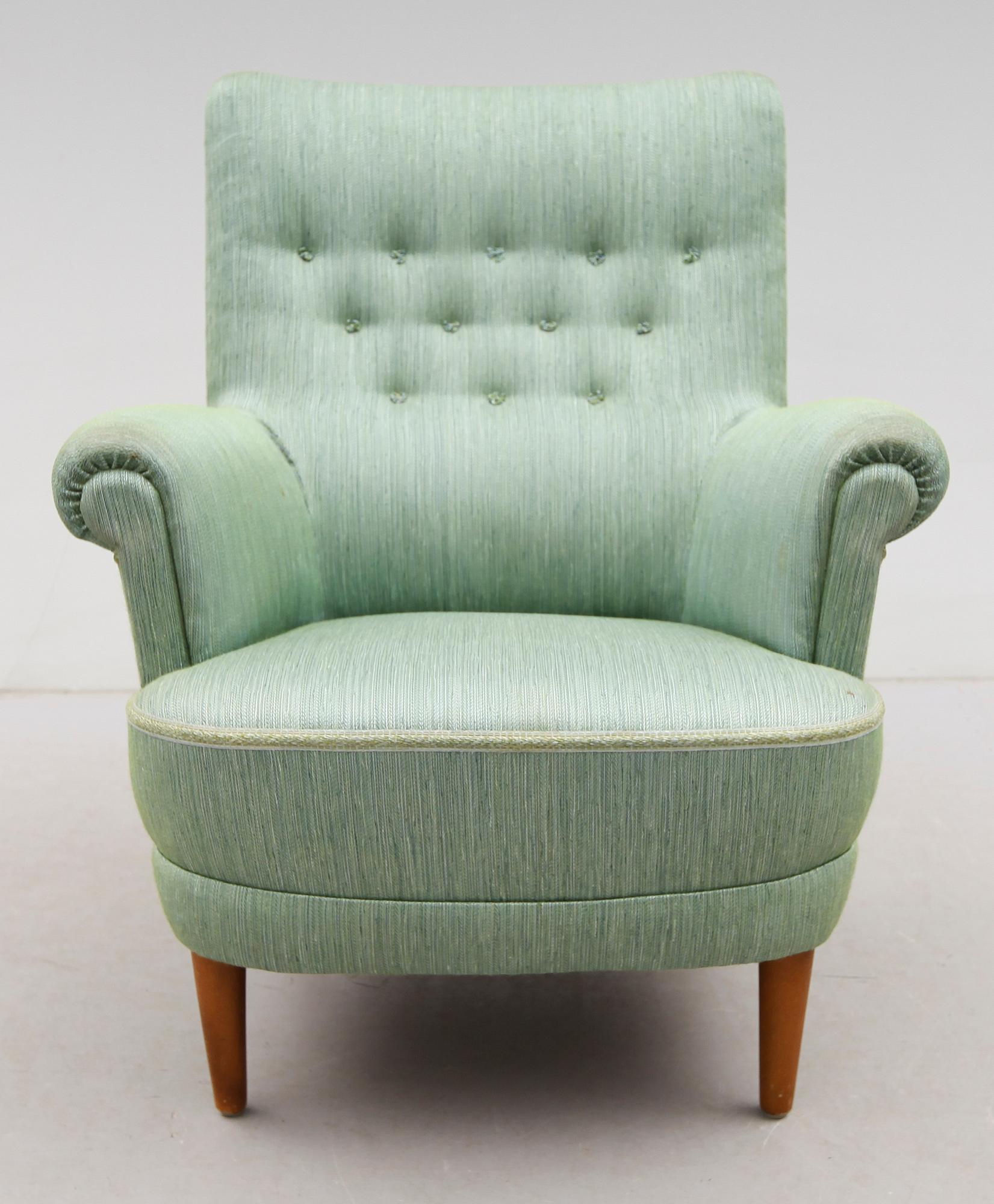 FÅTÖLJ, "Hemmakväll", Carl Malmsten, 1900-talets andra hälft.