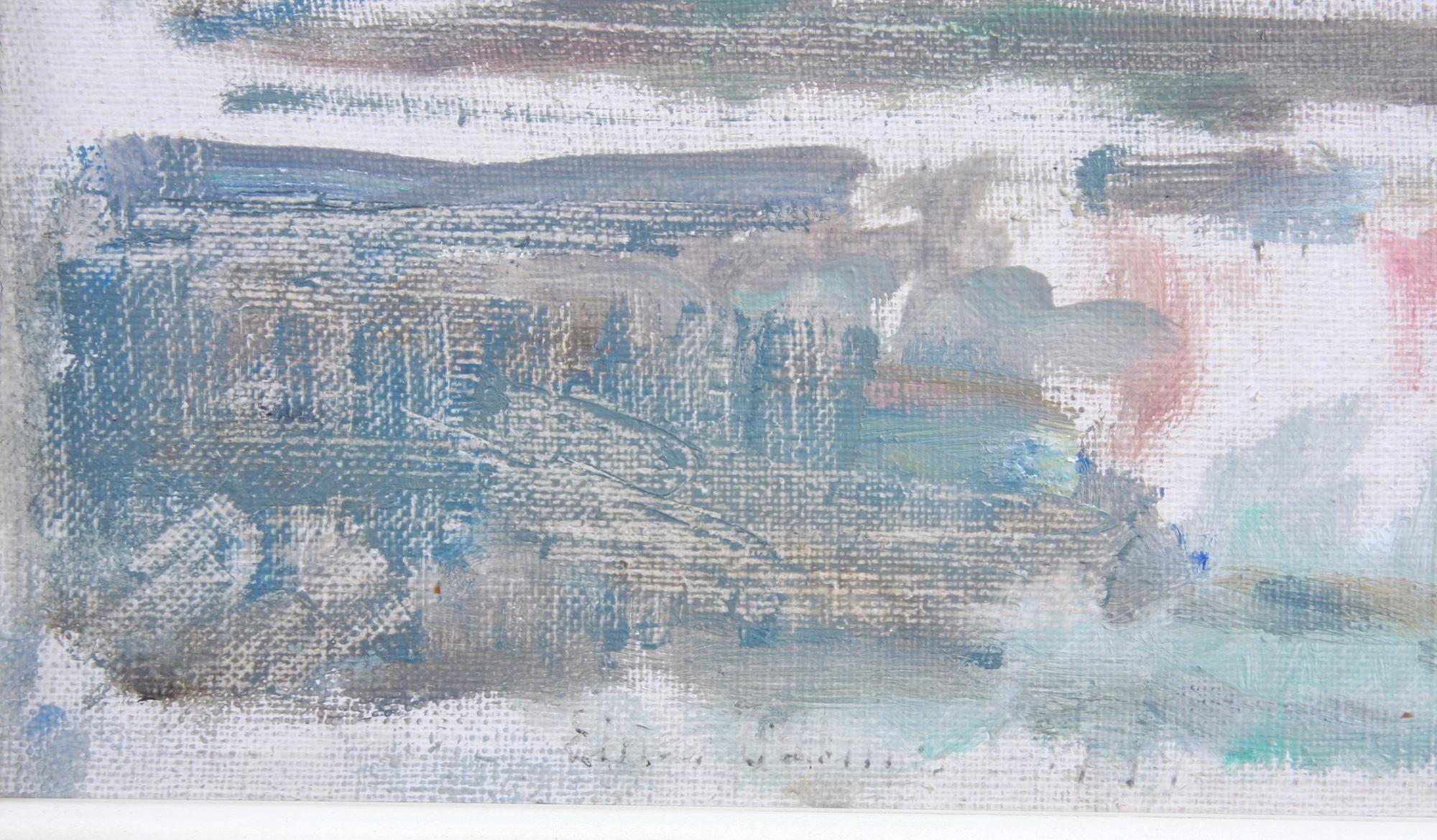 PALME, EINAR. Olja på duk, 2 st, sign, en dat -49.