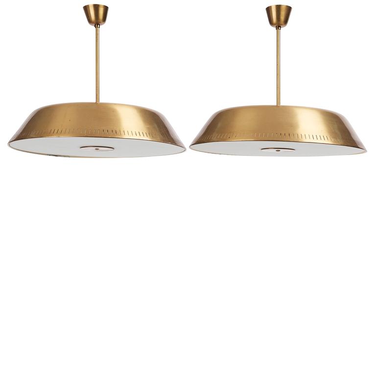Harald Notini, a pair of ceiling lamps model "11326", Arvid Böhlmarks Lampfabrik, Stockholm 1940s.