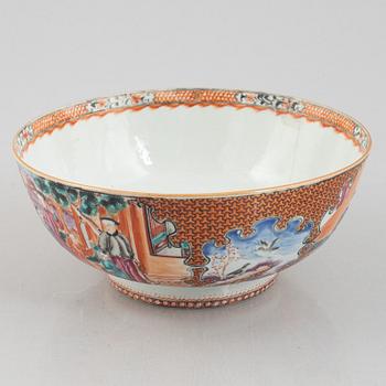 Punschskål, exportporslin, Kina, Qianlong (1736-95).