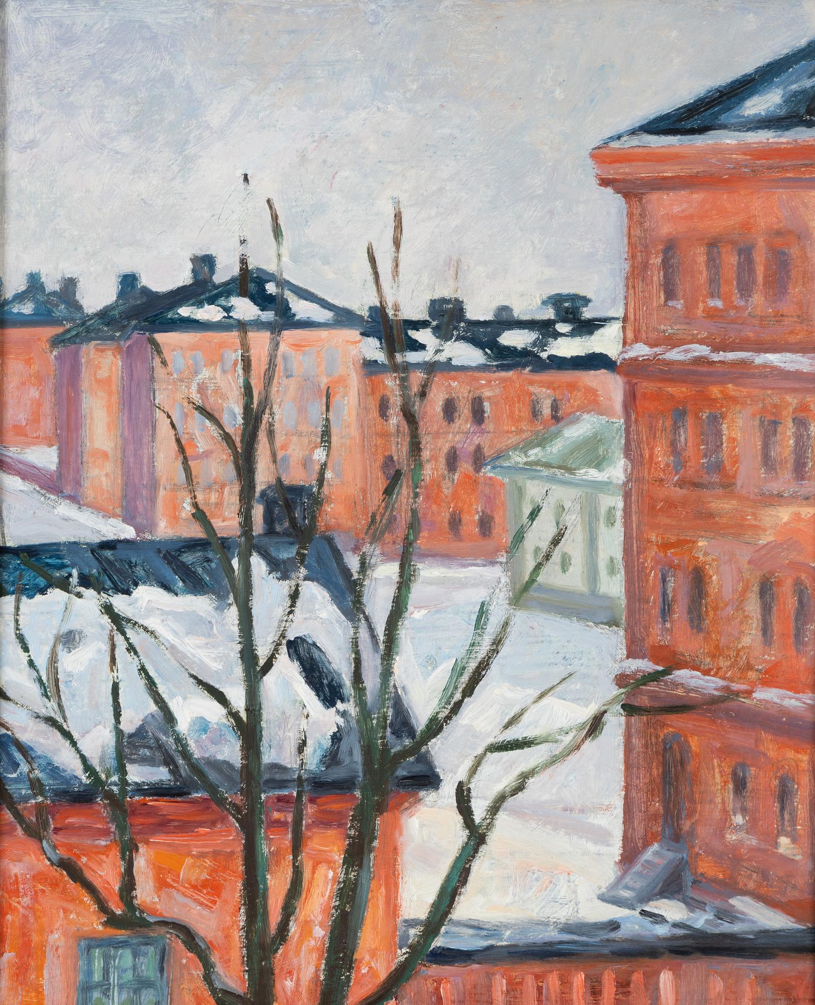 Birger Simonsson, oil on paper-panel, unsigned.