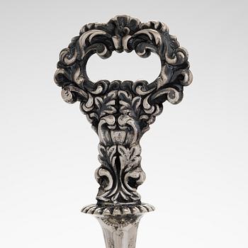 Gustaf Folcker, kakfat, silver, Stockholm 1839.