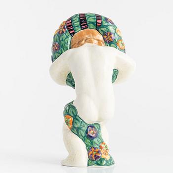 Rasmus Harboe, a faience figurine, Aluminia, Denmark.