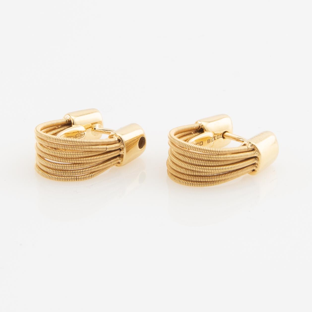 Marco Bicego, Earrings a pair of 18K gold, Italy.