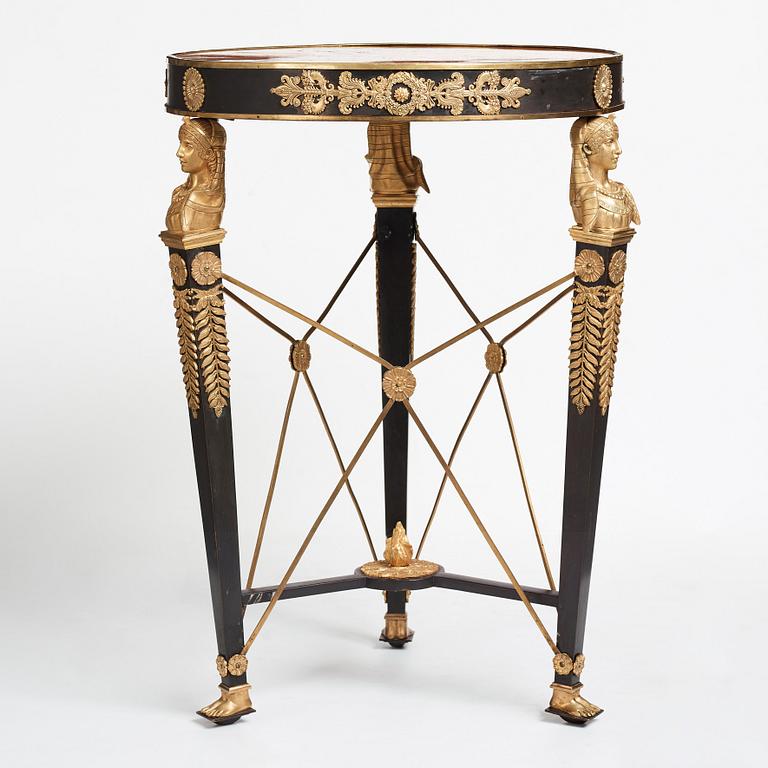 An Empire-style table, second part of the 19th century.