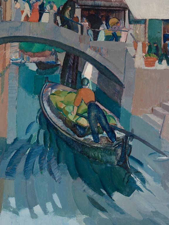 Acke Hallgren, "Kanalmotiv Venedig".