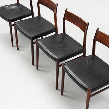 Arne Vodder, stolar, 4 st, Sibast Furniture, Danmark, 1960-tal.
