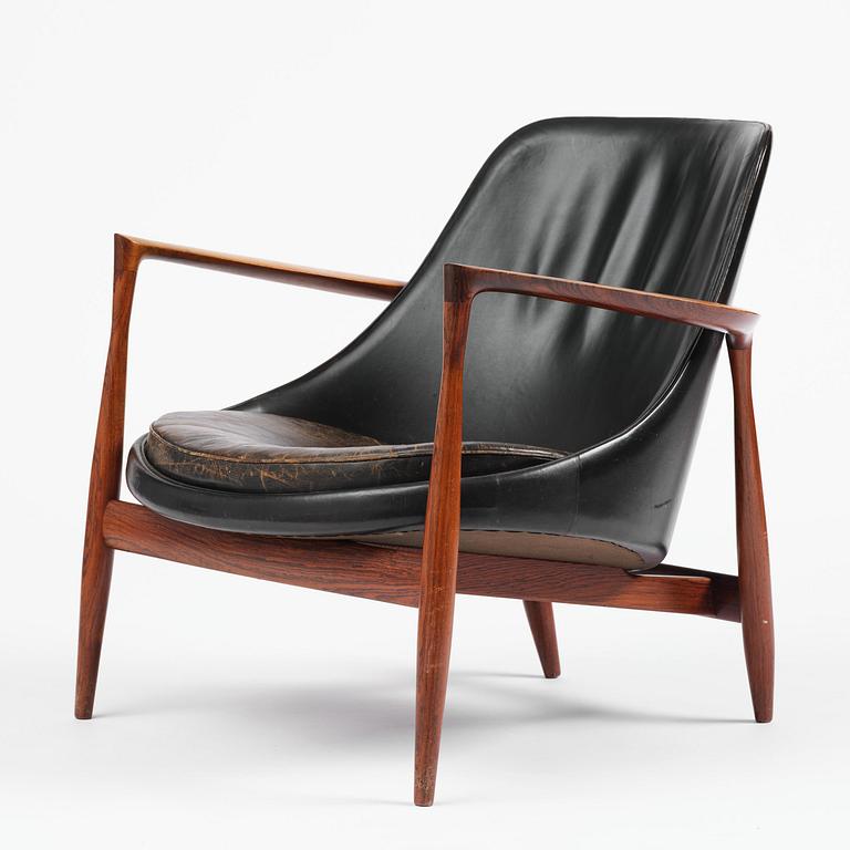 Ib Kofod-Larsen, a rosewood "Elizabeth" easy chair, cabinetmakers Christensen & Larsen, Denmark, 1950s-60s.