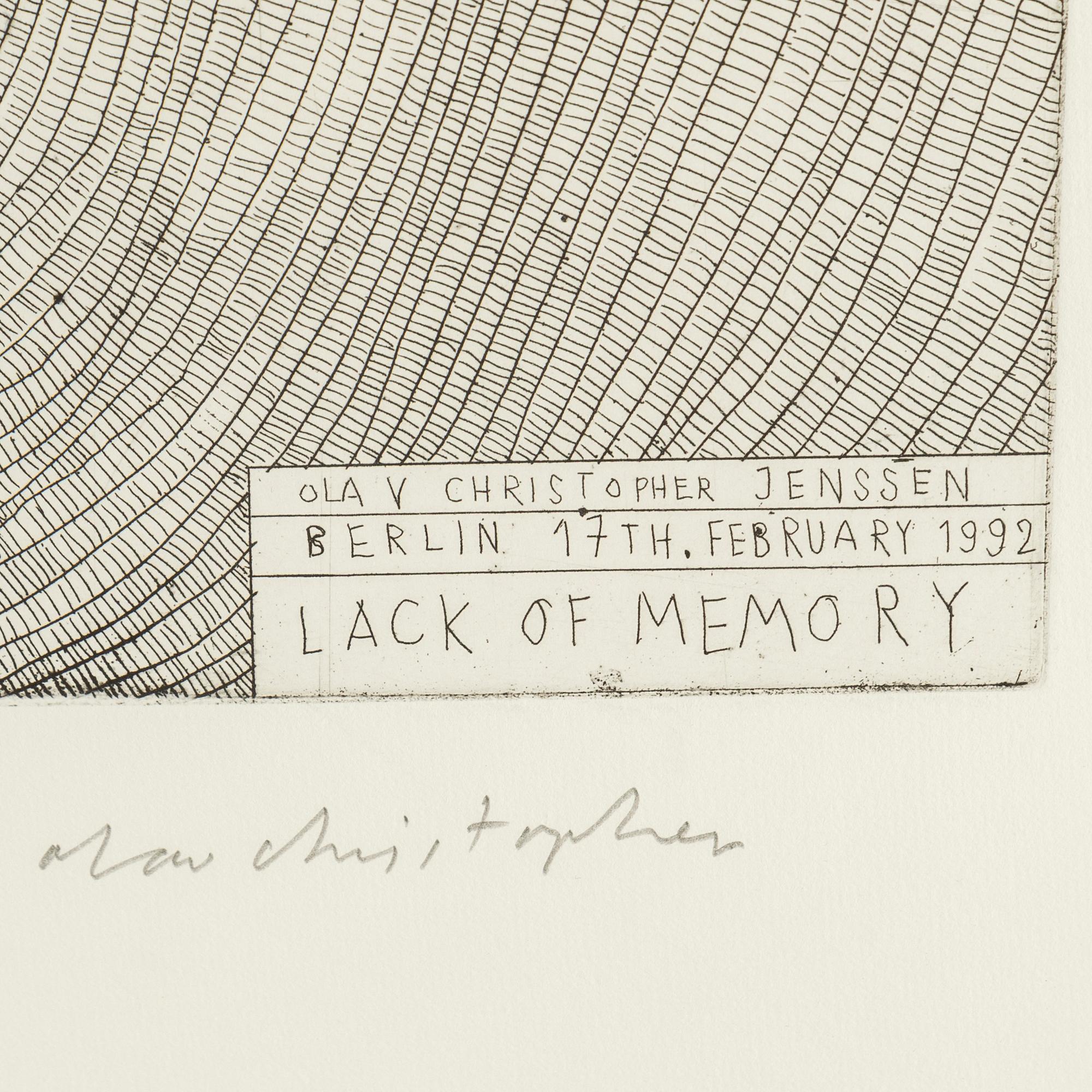OLAV CHRISTOPHER JENSSEN, etching, signed and numbered VII/X.