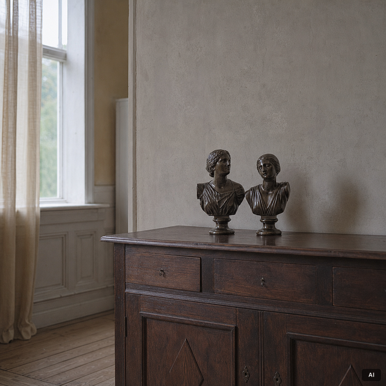 Ferdinand Barbedienne, Two busts, late 19th century.