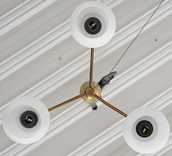 Harald Notini, a pair of ceiling lamps model 11954, Arvid Böhlmarks Lampfabrik, Stockholm, 1950s.