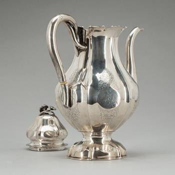 KAFFEKANNA, silver Dahlgren 1853. Vikt ca 590 gram.