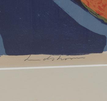 BENGT LINDSTRÖM, färglitografi, signerad och numrerad E.A. Daterad a tergo 1970.