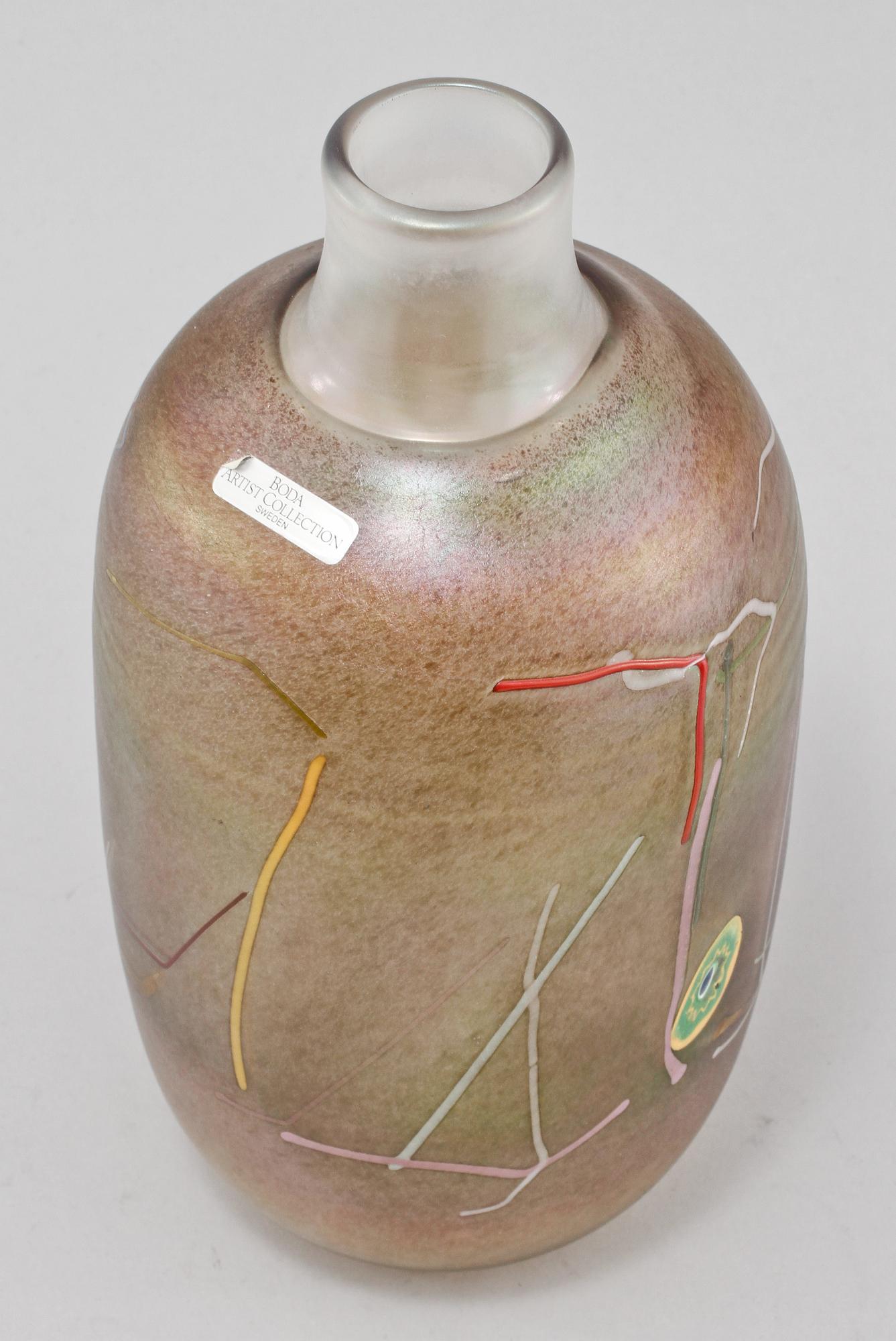 VAS, glas, Bertil Vallien, Boda, Artist Collection, 1900-talets fjärde kvartal.