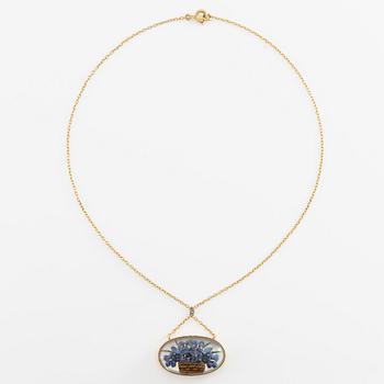 Necklace, "Essex crystal", Victorian, 19th century.