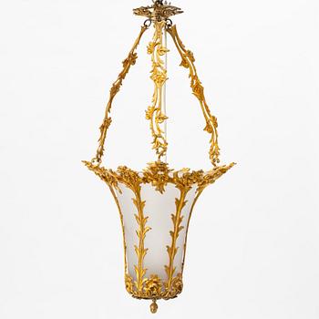 A Rococo style ceiling lamp, second half of the 20th Century.