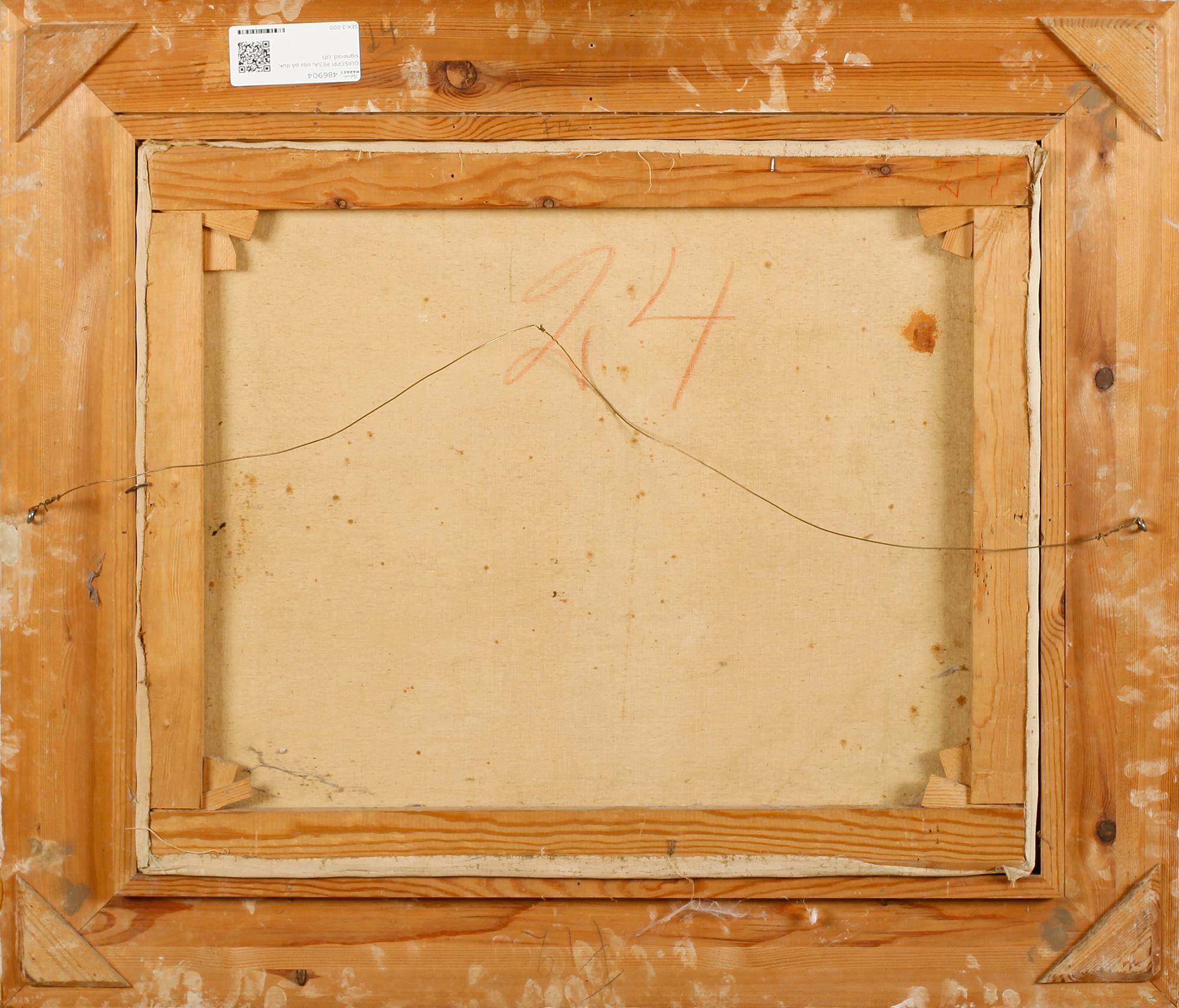 GUISEPPI PESA, olja på duk, signerad.