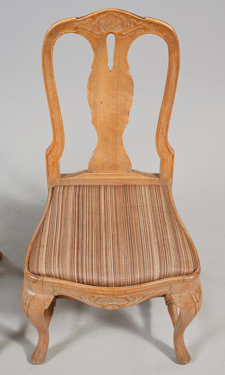 STOLAR, 6 st, rokokostil, 1900-talets första hälft.