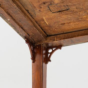 Skrivbord, Stockholmsarbete,  Carl Diedric Ficks art, sent 1700-tal, Sengustavianskt.