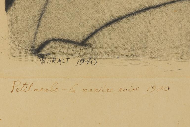 Eduard Wiiralt, "Noor araablane" (Young arabian).