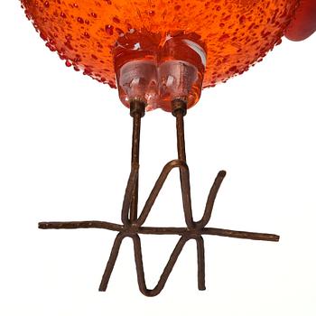 Alessandro Pianon, a 'Pulcino' glass sculpture of a bird, Vistosi, Murano Italien 1960-tal.