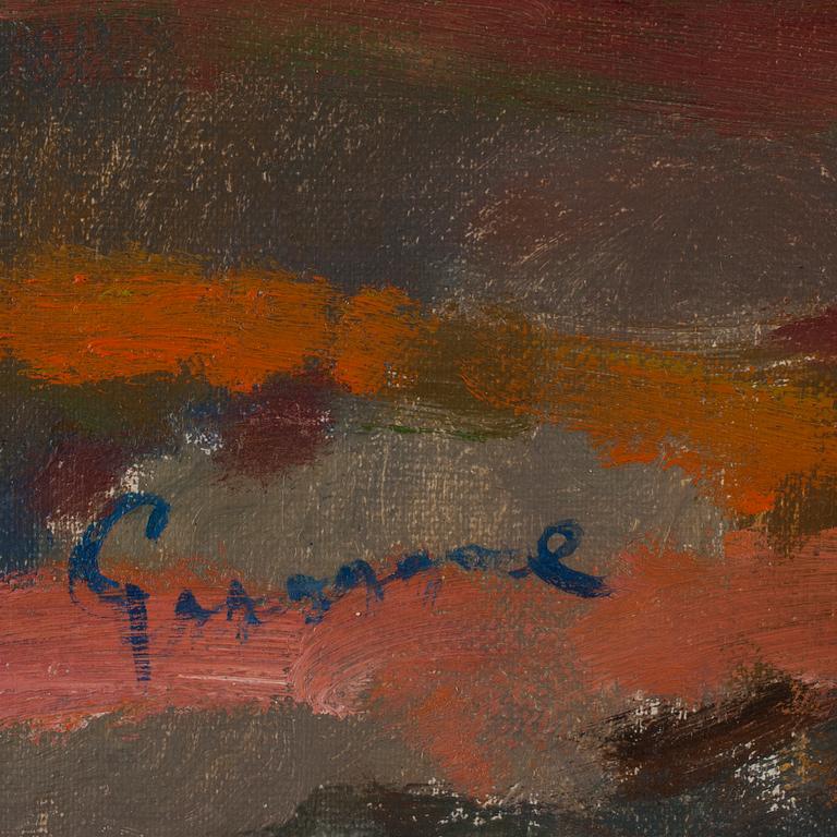 CARL GUNNE, olja på duk, sign.