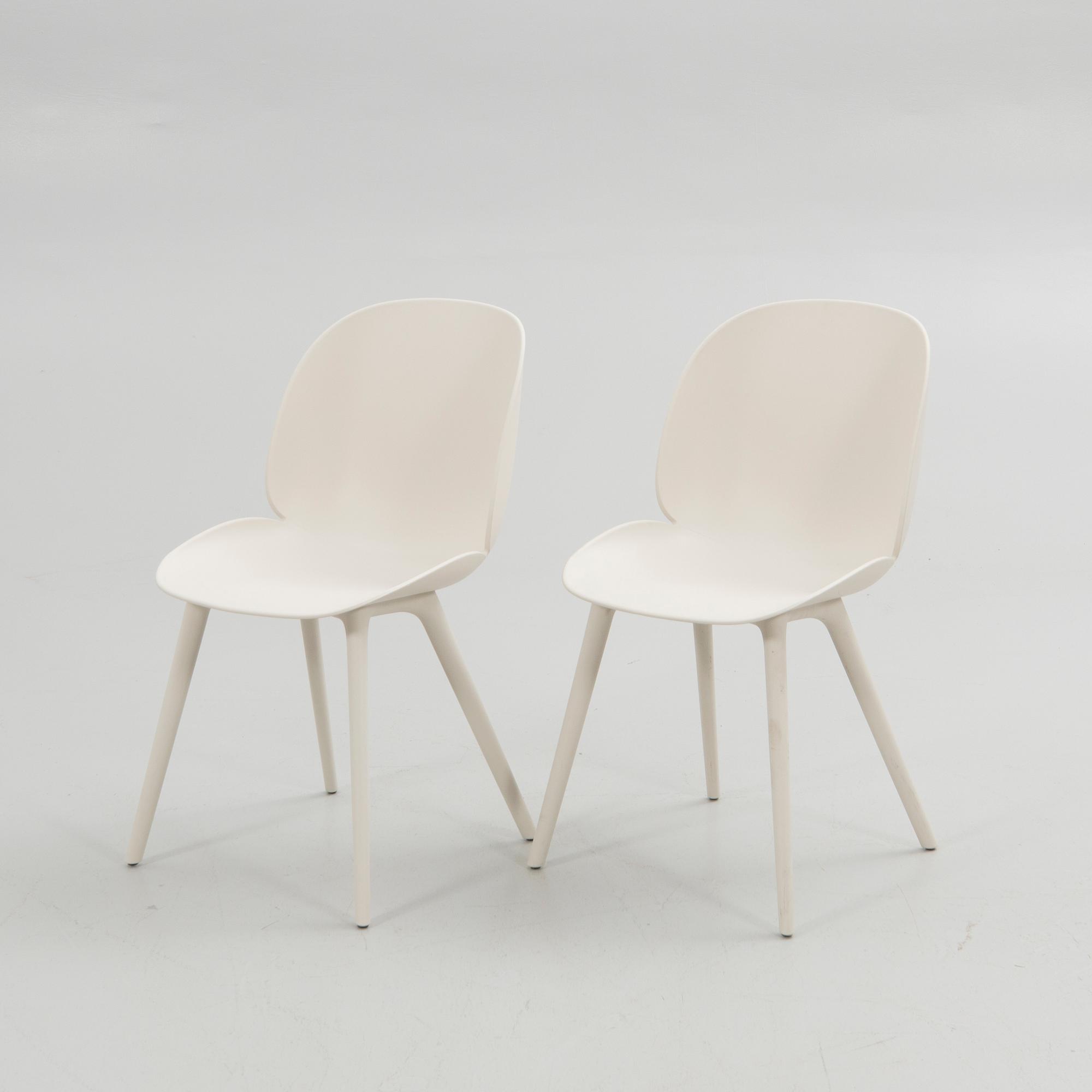 GamFratesi, chairs, 5 pcs, "Beetle", Gubi, Denmark.