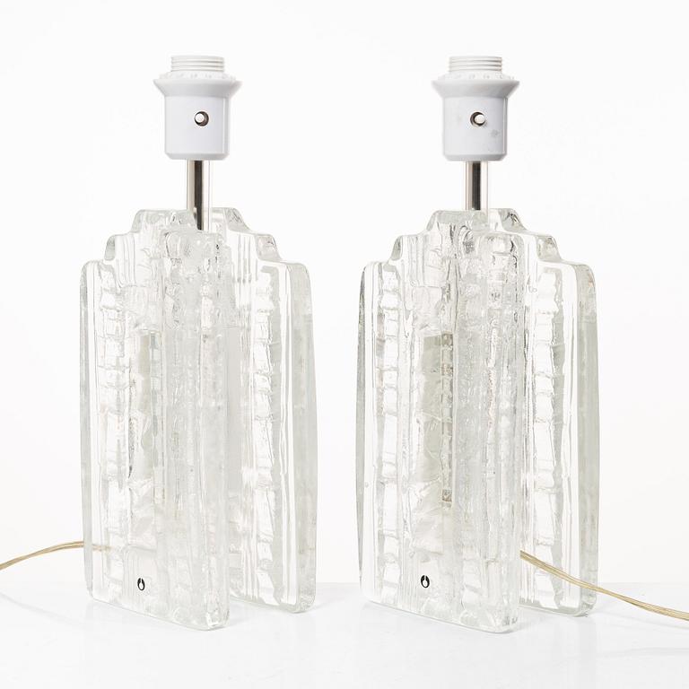 Table lamps, a pair, Pukeberg.