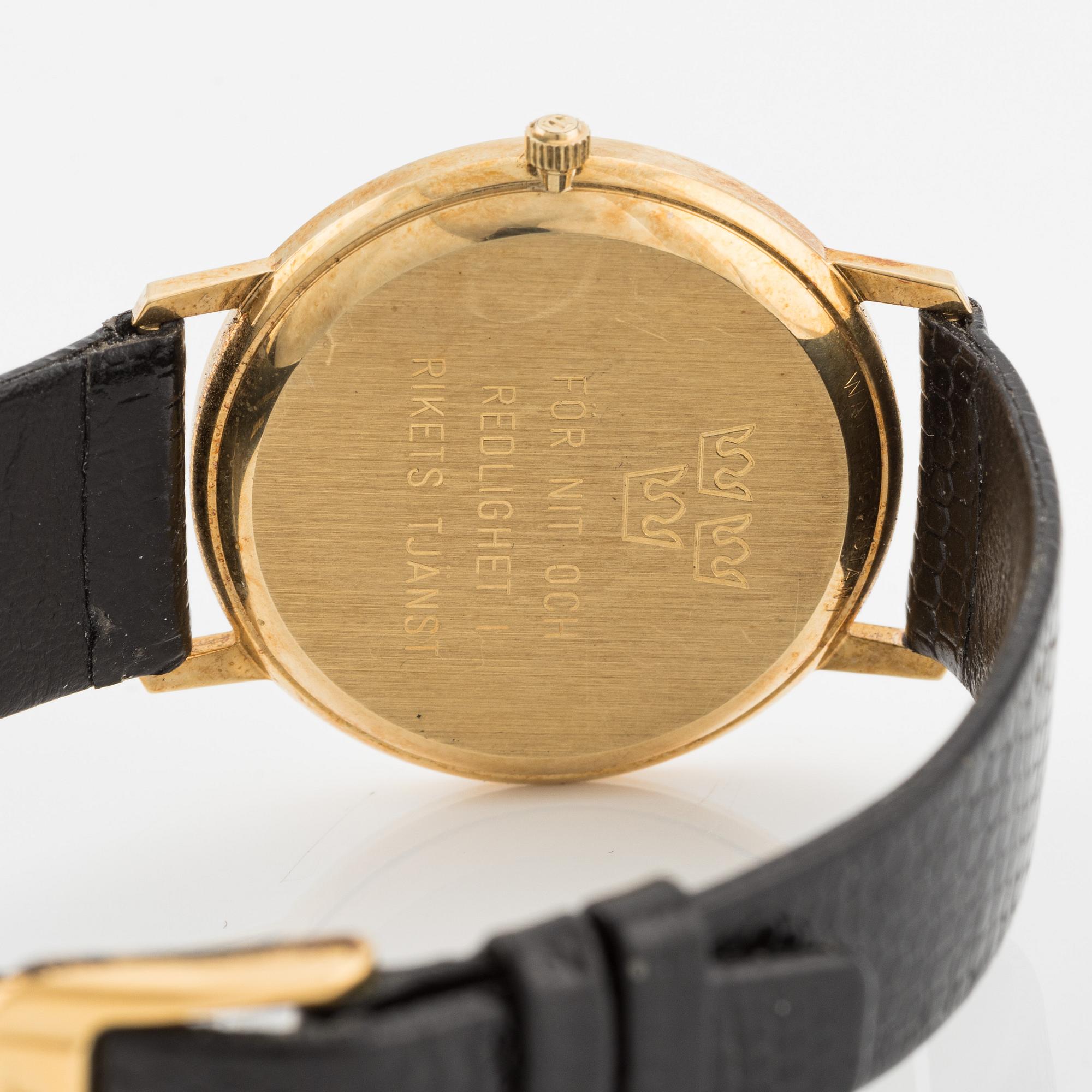 Tissot, wristwatch, 18K gold, 33.5 mm.