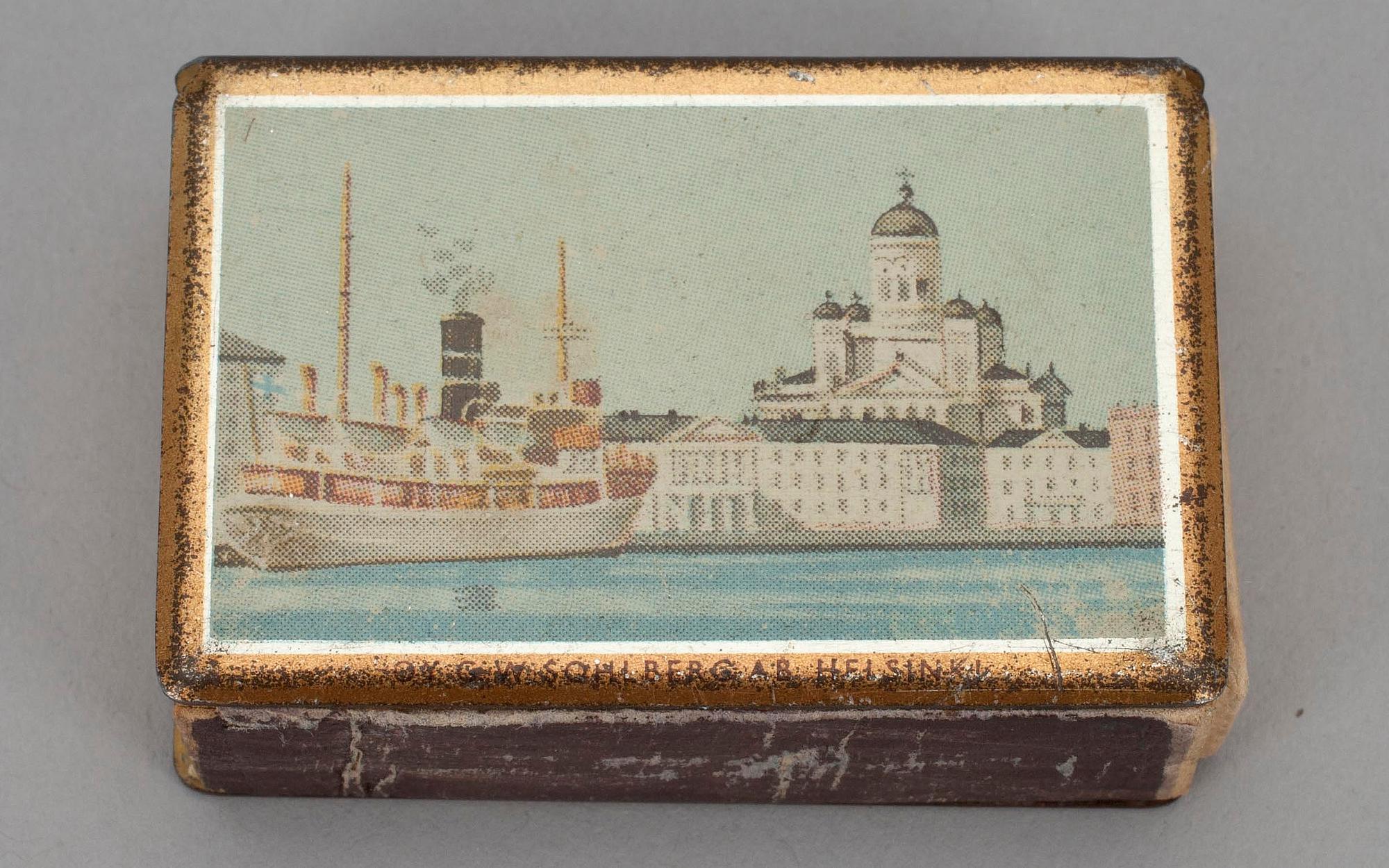 TÄNDSTICKSASK, XV Olympia Helsingfors 1952. OY G.W Solhberg AB.