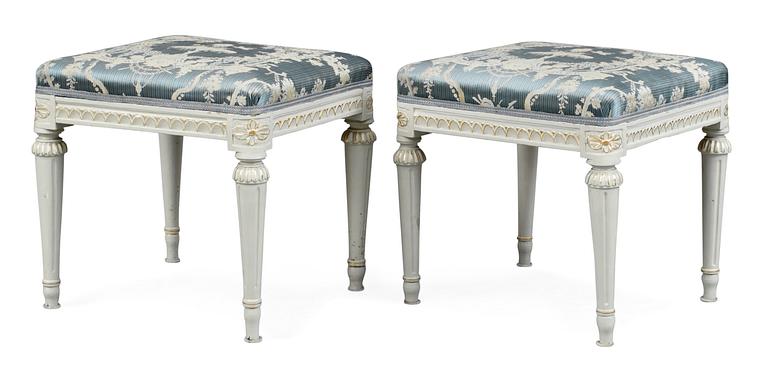 An pair of Gustavian 18th/19th century stools.