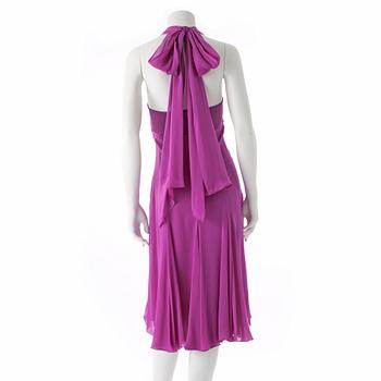 CHARACTÈRE, a pink silk blend cocktail dress.